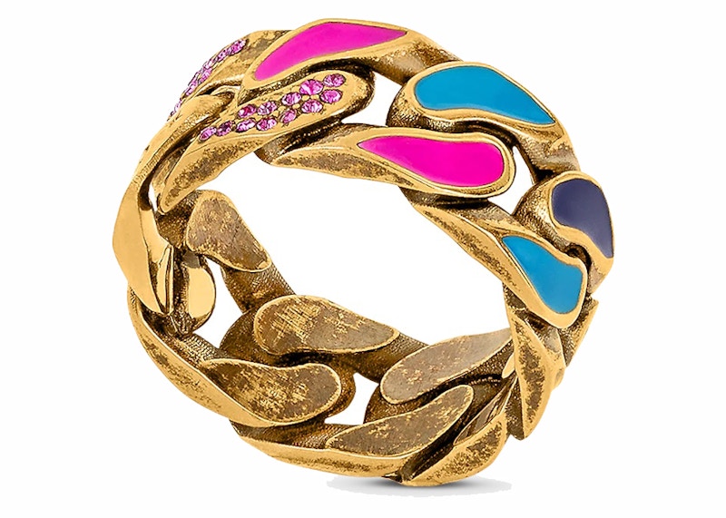 Louis Vuitton Ring Chain Links Gold/Multicolor 圖 2