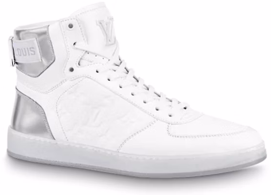 Louis Vuitton Rivoli Ankle Sneakers 'White Monogram with Silver' 1A8V86 Order Louis Vuitton Rivoli Ankle Sneakers 'White Monogram with Silver' 1A8V86