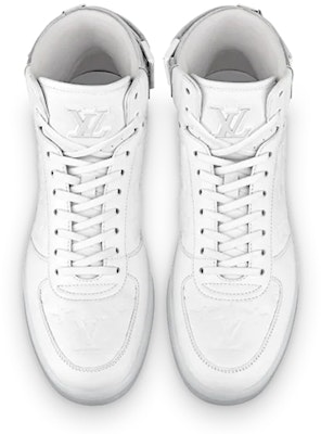 Louis Vuitton Rivoli Ankle Sneakers 'White Monogram with Silver' 1A8V86 Lookbook Louis Vuitton Rivoli Ankle Sneakers 'White Monogram with Silver' 1A8V86