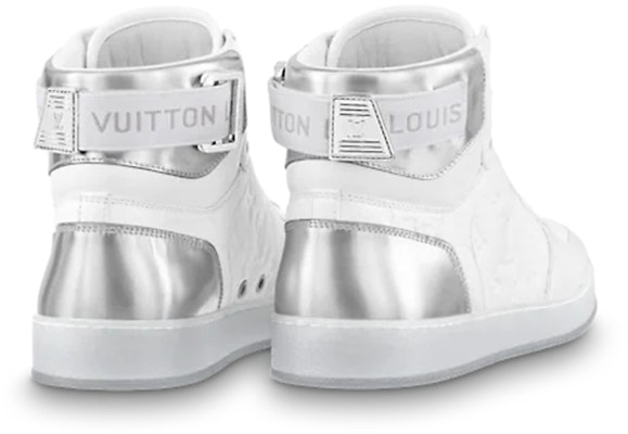 Louis Vuitton Rivoli Ankle Sneakers 'White Monogram with Silver' 1A8V86 Shop Louis Vuitton Rivoli Ankle Sneakers 'White Monogram with Silver' 1A8V86