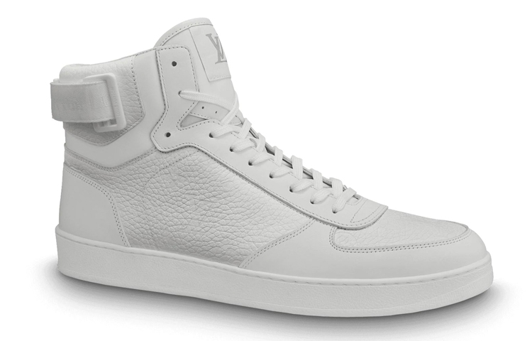 Order Louis Vuitton Rivoli ''Sneaker Alta in Pelle Bianca Testurizzata'' 1A5US