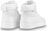 Shop Louis Vuitton Rivoli ''Sneaker Alta in Pelle Bianca Testurizzata'' 1A5US