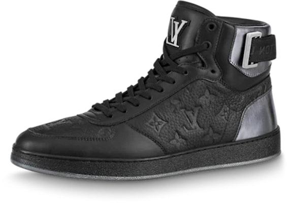 Louis Vuitton Rivoli Ankle Sneakers 'Black Monogram with Silver' 1A8V7U Buy Louis Vuitton Rivoli Ankle Sneakers 'Black Monogram with Silver' 1A8V7U