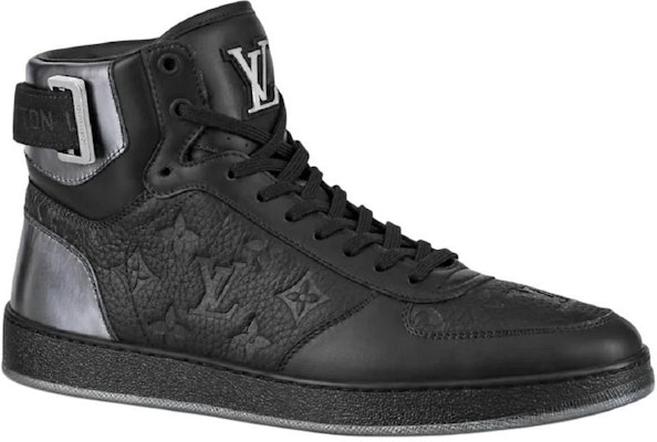 Louis Vuitton Rivoli Ankle Sneakers 'Black Monogram with Silver' 1A8V7U Order Louis Vuitton Rivoli Ankle Sneakers 'Black Monogram with Silver' 1A8V7U