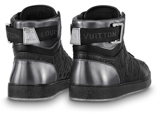 Louis Vuitton Rivoli Ankle Sneakers 'Black Monogram with Silver' 1A8V7U Shop Louis Vuitton Rivoli Ankle Sneakers 'Black Monogram with Silver' 1A8V7U