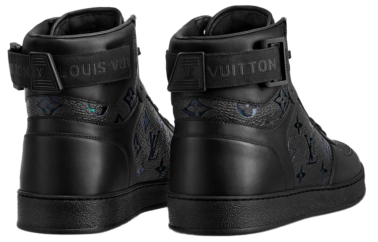 Lookbook Louis Vuitton Rivoli Enkel Sneakers ''Zwart met Multi-kleur Monogram'' 1A7W8I