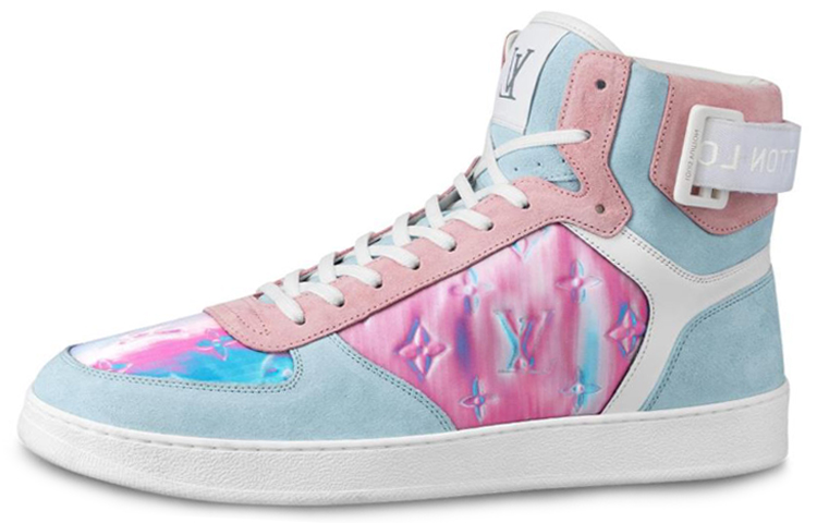Louis Vuitton Rivoli Ankle Sneakers 'Blue Pink' 1A5HEP