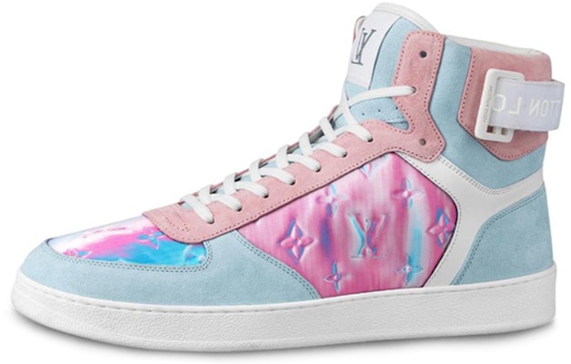 Louis Vuitton Rivoli Ankle Sneakers 'Blue Pink' 1A5HEP Buy Louis Vuitton Rivoli Ankle Sneakers 'Blue Pink' 1A5HEP
