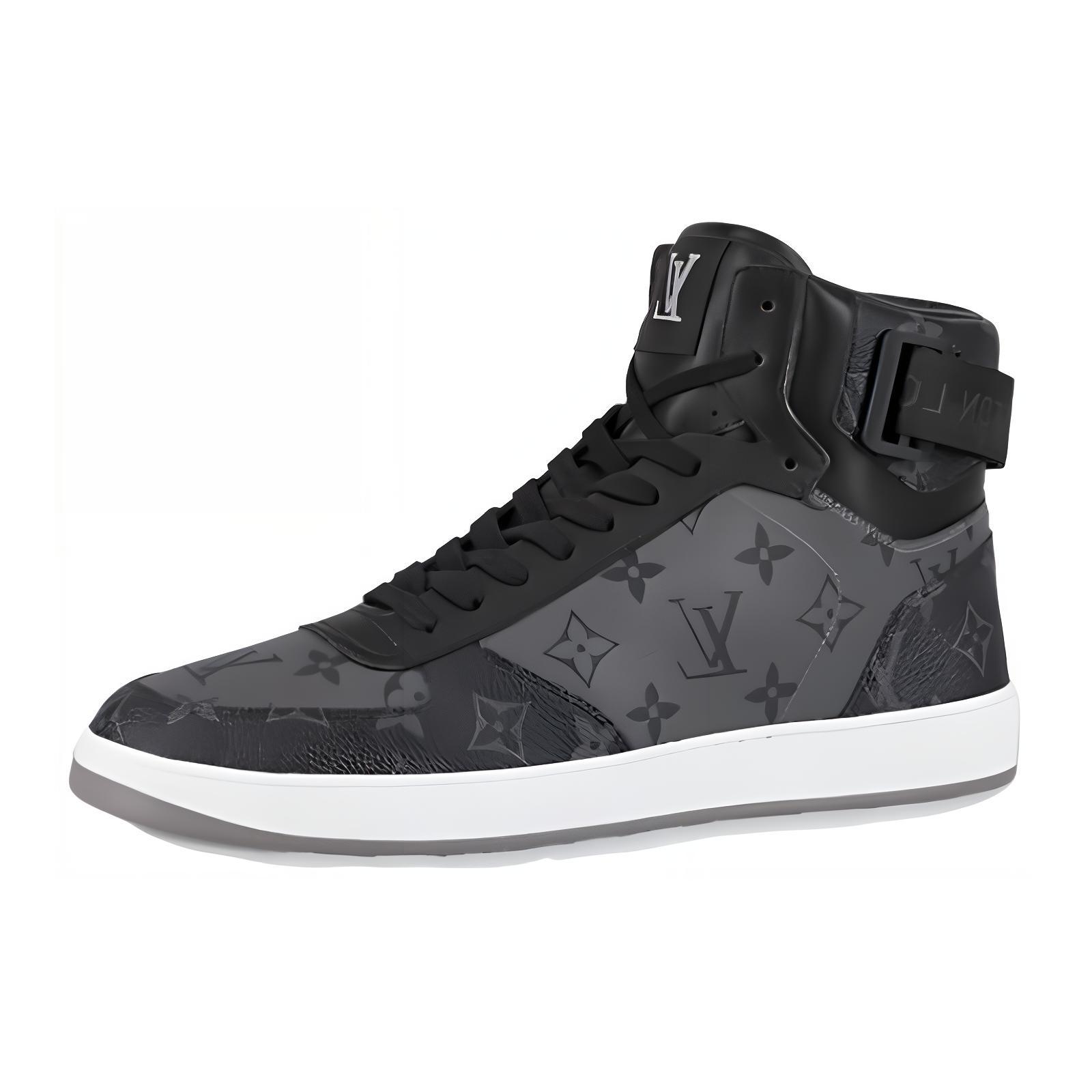Louis Vuitton Rivoli Ankle Sneakers 'Grey Monogram' 1A8EA