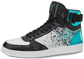 Louis Vuitton Rivoli Ankle Sneakers 'Metallic Blue with Black Monogram' 1A5YKP Louis Vuitton Rivoli Ankle Sneakers 'Metallic Blue with Black Monogram' 1A5YKP