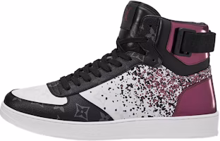 Louis Vuitton Rivoli Ankle Sneakers 'Metallic Purple with Black Monogram' 1A5YK Louis Vuitton Rivoli Ankle Sneakers 'Metallic Purple with Black Monogram' 1A5YK