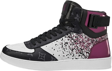 Louis Vuitton Rivoli Ankle Sneakers 'Ungu Metalik dengan Monogram Hitam' 1A5YK Buy Louis Vuitton Rivoli Ankle Sneakers 'Ungu Metalik dengan Monogram Hitam' 1A5YK