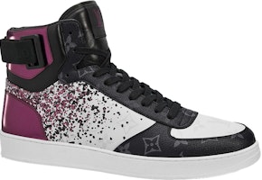 Louis Vuitton Rivoli Ankle Sneakers 'Ungu Metalik dengan Monogram Hitam' 1A5YK Order Louis Vuitton Rivoli Ankle Sneakers 'Ungu Metalik dengan Monogram Hitam' 1A5YK