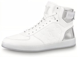 Louis Vuitton Rivoli Ankle Sneakers 'White Monogram with Silver' 1A8V86 Louis Vuitton Rivoli Ankle Sneakers 'White Monogram with Silver' 1A8V86
