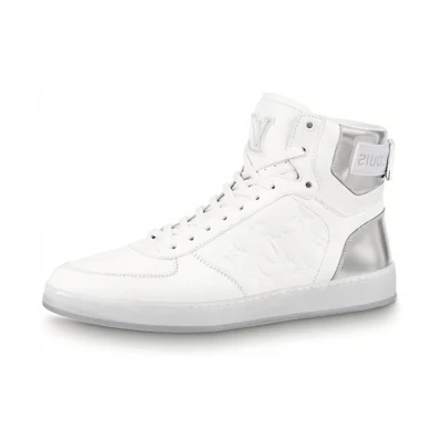 LV Rivoli Ankle Sneakers 'White Monogram with Silver'