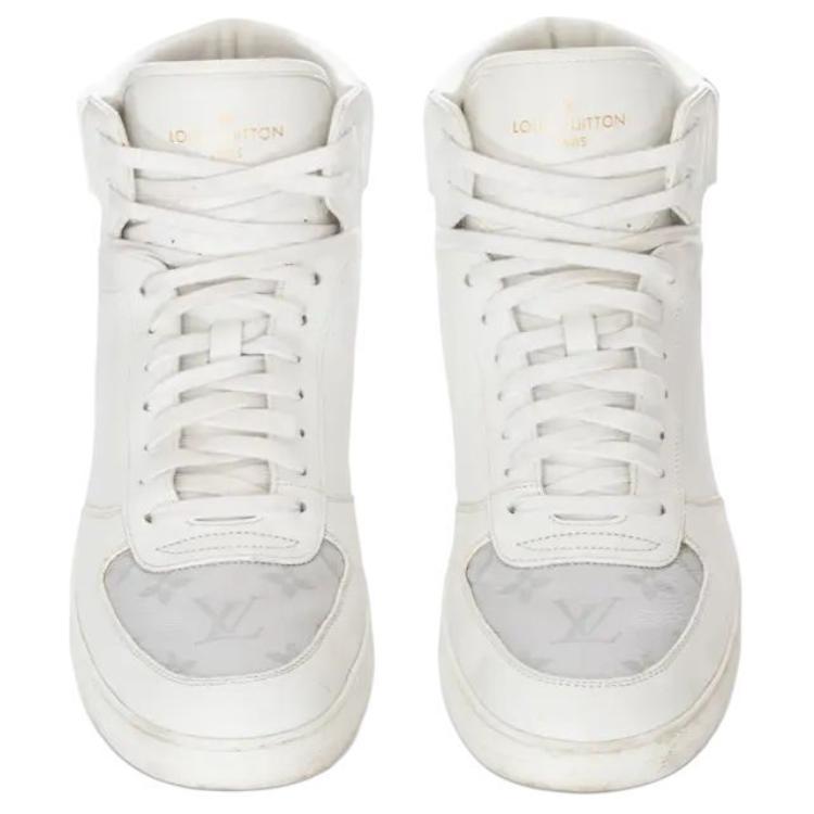 Shop Louis Vuitton Rivoli Knöchel-Sneaker ''Weiß Texturiert'' 1A5USL