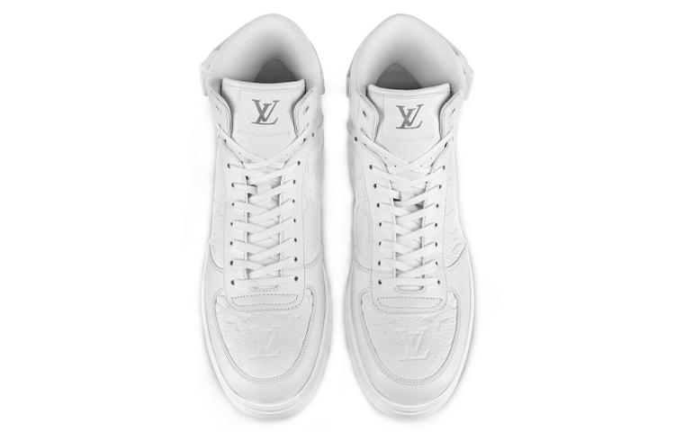Purchase Louis Vuitton Rivoli Knöchel-Sneaker ''Weiß Texturiert'' 1A5USL