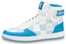 Buy Louis Vuitton Rivoli Ankle Sneakers 'Putih dengan Perincian Kotak Biru' 1AA0D5