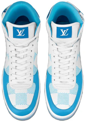 Louis Vuitton Rivoli Sneakers Alte ''Bianco con Quadri Blu'' 1AA0D5 Lookbook Louis Vuitton Rivoli Sneakers Alte ''Bianco con Quadri Blu'' 1AA0D5