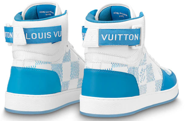 Louis Vuitton Rivoli Sneakers Alte ''Bianco con Quadri Blu'' 1AA0D5 Shop Louis Vuitton Rivoli Sneakers Alte ''Bianco con Quadri Blu'' 1AA0D5