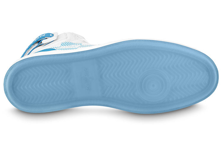 Purchase Louis Vuitton Rivoli Sneakers Alte ''Bianco con Quadri Blu'' 1AA0D5