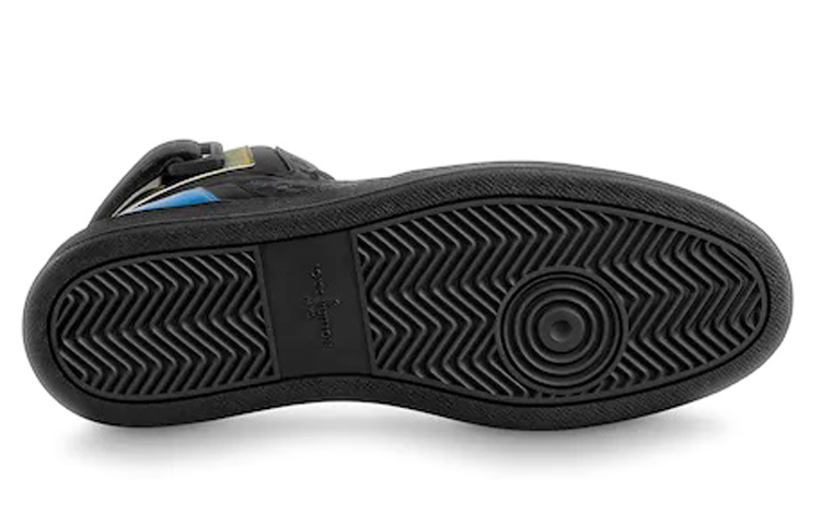 Shop LOUIS VUITTON Rivoli 運動靴 時尚板鞋 男款 黑