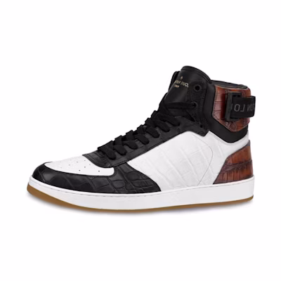 LV Rivoli High 'Embossed Croc Black White Brown'