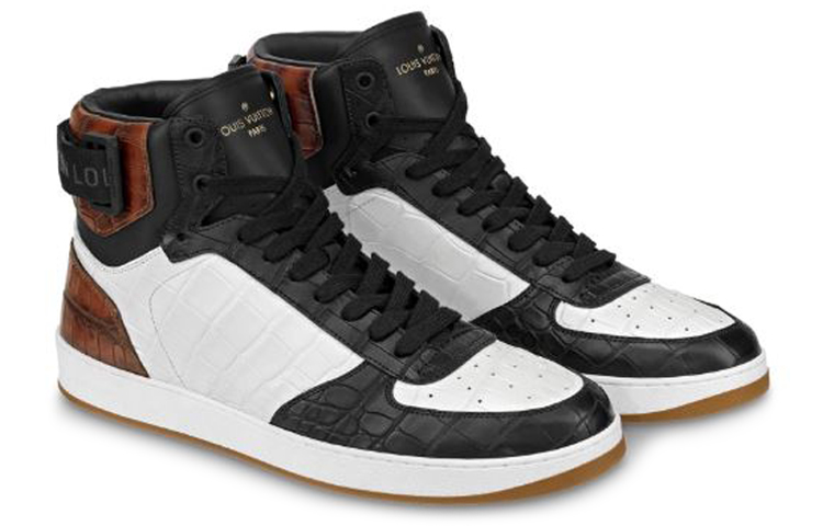 Order Louis Vuitton Rivoli High ''Embossed Croc Zwart Wit Bruin'' 1A4UFI