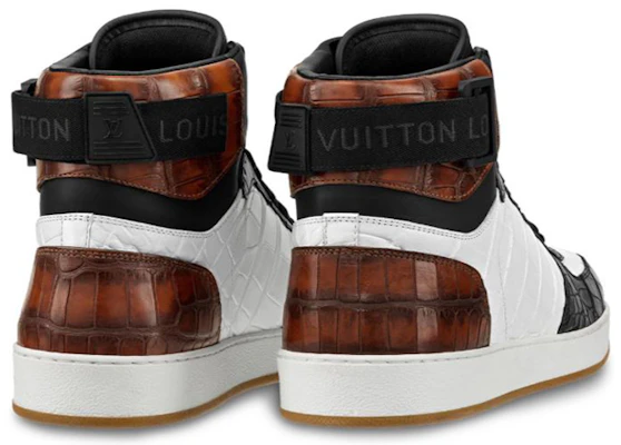 Louis Vuitton Rivoli High ''Embossed Croc Zwart Wit Bruin'' 1A4UFI Lookbook Louis Vuitton Rivoli High ''Embossed Croc Zwart Wit Bruin'' 1A4UFI