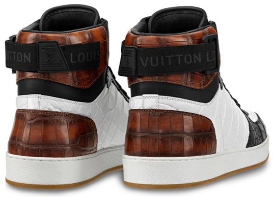 Louis Vuitton Rivoli High 'Embossed Croc Black White Brown' 1A4UFI Lookbook Louis Vuitton Rivoli High 'Embossed Croc Black White Brown' 1A4UFI