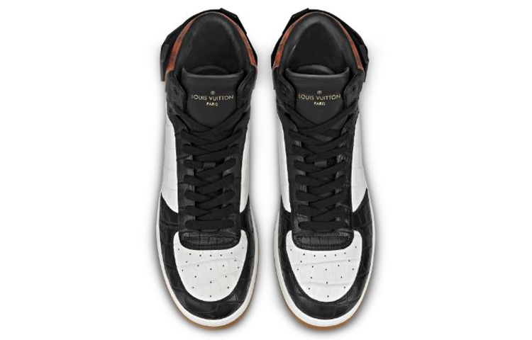Shop Louis Vuitton Rivoli High ''Embossed Croc Zwart Wit Bruin'' 1A4UFI