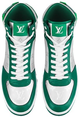 Louis Vuitton Rivoli Ankle Sneakers 'Silver Green' 1A9J6F Lookbook Louis Vuitton Rivoli Ankle Sneakers 'Silver Green' 1A9J6F