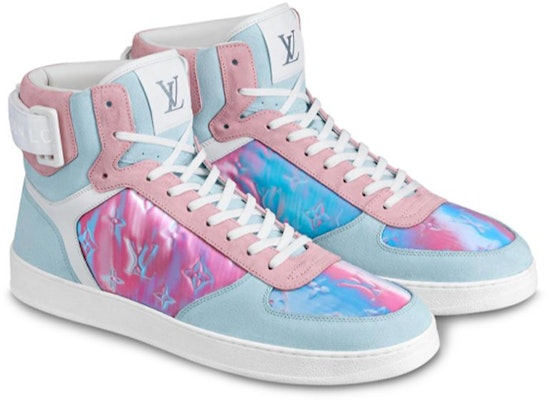 Louis Vuitton Rivoli Ankle Sneakers 'Blue Pink' 1A5HEP Order Louis Vuitton Rivoli Ankle Sneakers 'Blue Pink' 1A5HEP