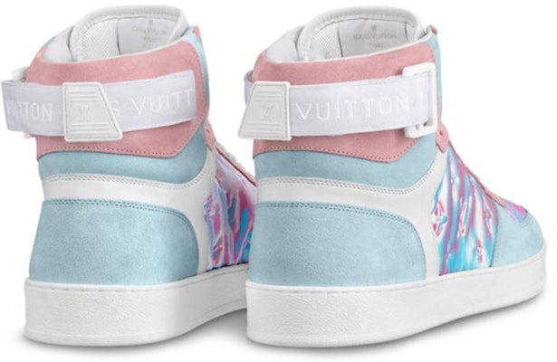 Louis Vuitton Rivoli Ankle Sneakers 'Blue Pink' 1A5HEP Lookbook Louis Vuitton Rivoli Ankle Sneakers 'Blue Pink' 1A5HEP