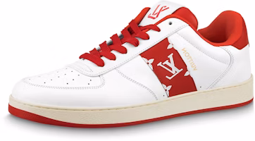 Louis Vuitton Rivoli Sneakers 'White with Red Side Monogram Band' 1AAV9J Louis Vuitton Rivoli Sneakers 'White with Red Side Monogram Band' 1AAV9J