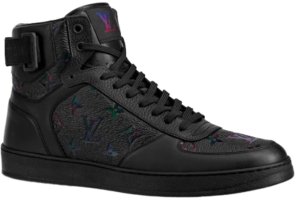 Louis Vuitton Rivoli Ankle Sneakers 'Hitam dengan Monogram Pelbagai Warna' 1A7W8I Order Louis Vuitton Rivoli Ankle Sneakers 'Hitam dengan Monogram Pelbagai Warna' 1A7W8I
