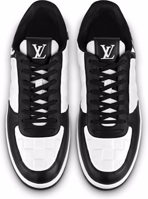 Louis Vuitton Rivoli Sneakers 'Putih Plaid dengan Logo Hitam di Sisi' 1ABFDZ Shop Louis Vuitton Rivoli Sneakers 'Putih Plaid dengan Logo Hitam di Sisi' 1ABFDZ
