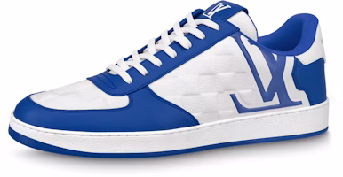 Louis Vuitton Rivoli Sneakers 'White Plaid with Blue Side Logo' 1ABFEX Louis Vuitton Rivoli Sneakers 'White Plaid with Blue Side Logo' 1ABFEX