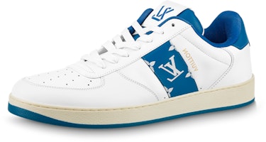Louis Vuitton Rivoli Sneakers 'White with Blue Side Monogram Band' 1AAVA0 Louis Vuitton Rivoli Sneakers 'White with Blue Side Monogram Band' 1AAVA0