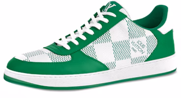 Louis Vuitton LV Rivoli Sneakers 'Green with Plaid' 1A9ZFK Louis Vuitton LV Rivoli Sneakers 'Green with Plaid' 1A9ZFK