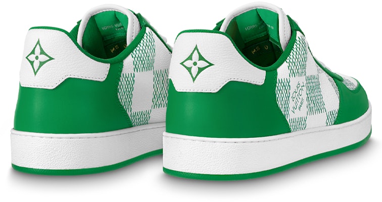 Louis Vuitton LV Rivoli Sepatu Sneaker 'Hijau dengan Kotak-kotak' 1A9ZFK Lookbook Louis Vuitton LV Rivoli Sepatu Sneaker 'Hijau dengan Kotak-kotak' 1A9ZFK