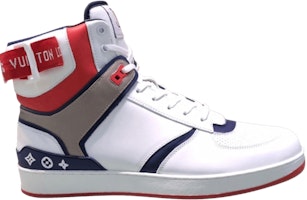 Louis Vuitton Rivoli Sneaker Boot 'White Blue Red' 1A5YM6 Louis Vuitton Rivoli Sneaker Boot 'White Blue Red' 1A5YM6