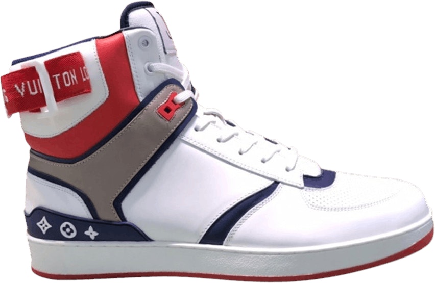 Louis Vuitton Rivoli Sneaker Boot White Blue Red 1A5YM6 1A5YM6