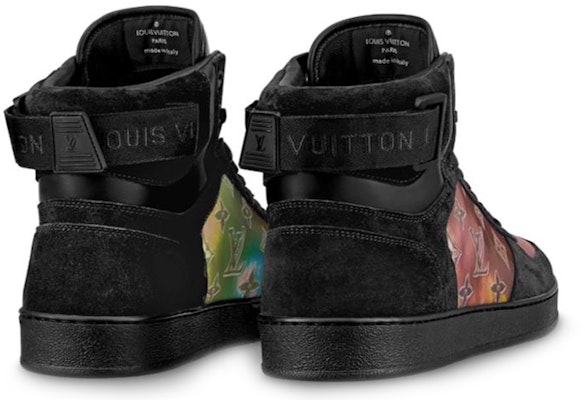 Louis Vuitton Rivoli Ankle Sneakers 'Black with Colorfull Monogram Patches' 1A5I47 Lookbook Louis Vuitton Rivoli Ankle Sneakers 'Black with Colorfull Monogram Patches' 1A5I47