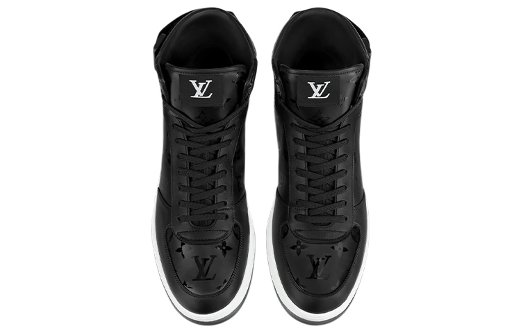 Shop LOUIS VUITTON 立方里 運動時尚板鞋 男款 黑色