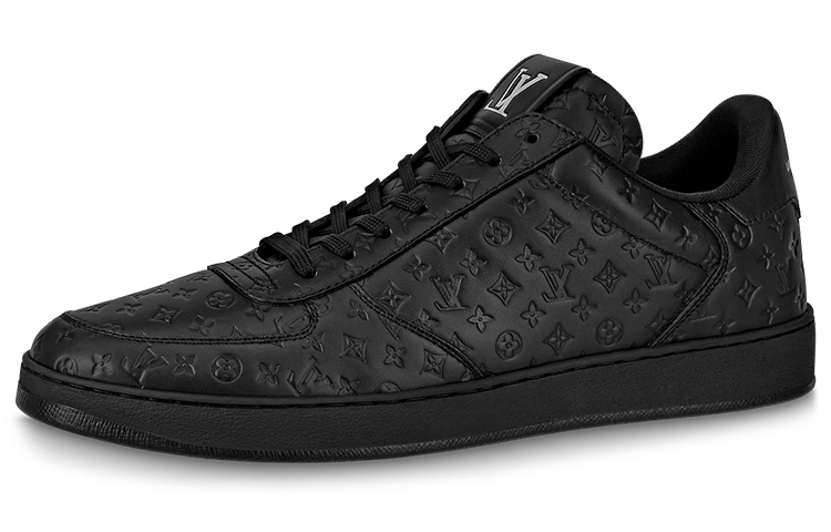 Lookbook 路易威登 Rivoli 皮革迷你 Monogram 圖樣 時尚板鞋 黑色