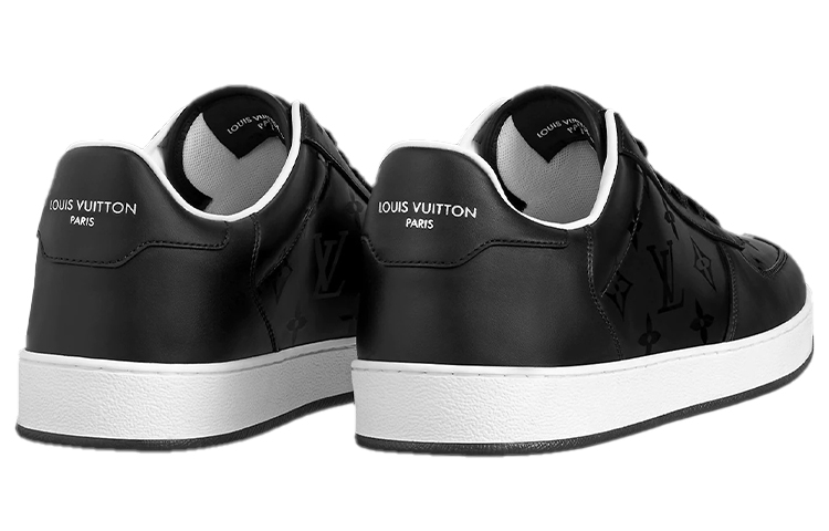Shop Louis Vuitton Rivoli Zapatillas 'Monograma Negro con Blanco' 1A9FGZ