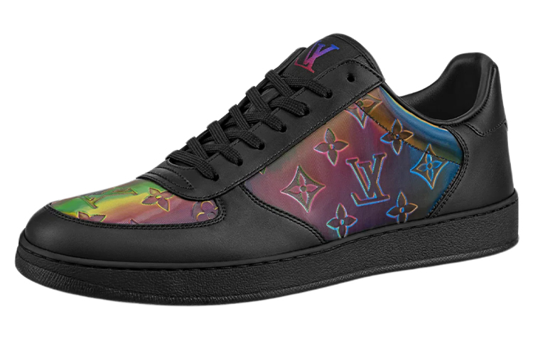 Louis Vuitton Rivoli Sneakers 'Black with Shell Shine Monogram' 1A99NO