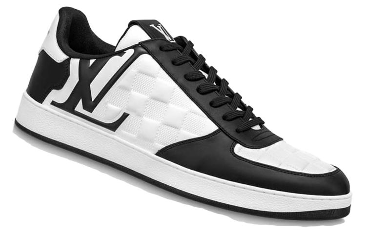 Order LOUIS VUITTON Rivoli 皮革 低筒繫帶 時尚板鞋 男款 黑白