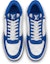 Shop Louis Vuitton Rivoli Sneakers 'Putih Plaid dengan Logo Biru di Sisi' 1ABFEX